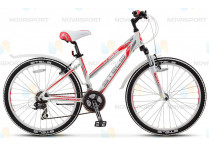 Велосипед Stels Miss 6100 V 26 (2016) Белый/Серый/Красный 