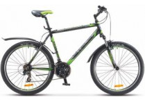 Велосипед Stels Navigator 610 V V010 Черный/Серый/Салатовый 