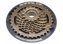 Трещотка Shimano Tourney MF-TZ31 7ск+защита цепи б/уп AMFTZ31CP7434T