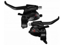 Шифтер/тормозная ручка Shimano Tourney ТХ800 лев/пра 3*8ск черный тр.+оплетк ESTTX800P8AL Шифтер/тормозная ручка Shimano Tourney ТХ800 лев/пра 3*8ск черный тр.+оплетк ESTTX800P8AL