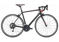 Велосипед Merida SCULTURA 400-TW Silk Black (Silver/Red) 2018
