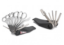 Bike hand yc-280 набор инструментов складной: шестигранники 2/2.5/3/4/5/6/8, отвёртки +/-, торцевой ключ 8мм, накидные 8/9/10/12/13/14мм, монтажки, спицевые ключи 0.127'' 0.130'' 0.136'', в торг.уп.