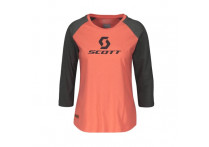 Футболка жен. 10 Icon Raglan д/рук camellia pink melange/dark grey melange