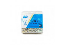 Цепь вело КМС-HL1W Half Link Silver 100 зв. 1 ск.