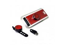 Фонарь задний GACIRON W08-10A 10lm,1диод,автомат,Li-аккум,USB,катафот,угол 25 град.черный Фонарь задний GACIRON W08-10A 10lm,1диод,автомат,Li-аккум,USB,катафот,угол 25 град.черный