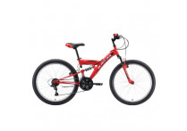 Велосипед Black One Ice FS 24 красный/белый/чёрный H000016599 2019-2020