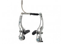 Alhonga тормоза v-brake hj-6021s7 для mtb/trekking/city, сталь, рамки 110мм, пружина линейная, серебр., с колодками hj-601.12 (60мм), 186г/колесо, пер.+зад.