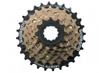 Shimano кассета cs-hg20 altus 7 скоростей, 12-14-16-18-21-26-32t, коричневая, без упаковки