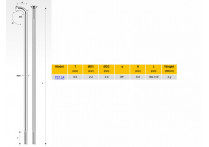 Pillar  pst14 титановые, 190 мм, чёрные
