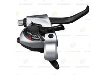 Шифтер/тормозная ручка Shimano Tourney ТХ800 черный 3ск 1800мм ESTTX800LBL Шифтер/тормозная ручка Shimano Tourney ТХ800 черный 3ск 1800мм ESTTX800LBL