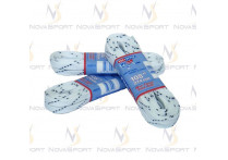 Шнурки белые с пропиткой  244 см W915-244