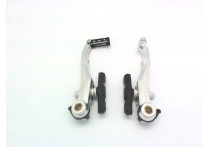Promax тормоз v-brake tx-120 передний, алюминий, рамки 108мм, направляющая 110*,, серебр.