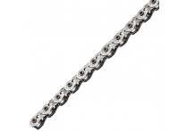 Цепь TAYA SUPER SINGLE-α, халфлинковая, 1 ск., 1/2«X 3/32», 112L SILVER, с соед.звеном, в торг.уп. Для планетарных втулок.