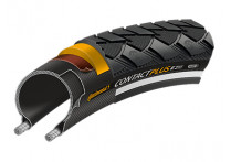 Continental CONTACT Plus, 28 x 1.6, 42-622, чёр./чёр. Reflex, 180TPI, SafetyPlusBreaker, E50 Continental CONTACT Plus, 28 x 1.6, 42-622, чёр./чёр. Reflex, 180TPI, SafetyPlusBreaker, E50
