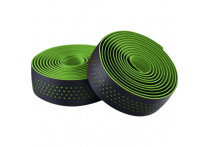 Обмотка на руль Merida Microfiber, with Shockproof Pro 30x2100mm Black/ Green dots (2057006340)