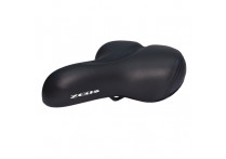 Седло вело ZEUS Z-9051 City Bike 245x205mm,рельсы сталь,анатомическое,черное,620гр