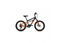 Велосипед 20' Altair MTB FS 20 disc 6 ск 20-21 г 39006 14' Бежевый/Черный/RBKT1F106002