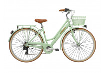Adriatica City Retro Lady, зеленый, 6 скоростей размер, рамы: 450мм (18)