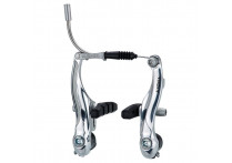 Alhonga тормоза V-brake hj-7011ad7 для детских, складных, bmx, алюминий, рамки 95мм, пружина линейная, серебристые, с колодками hj-601.12 (60мм), 180г/колесо, передний+задний
