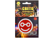 смайл в очках,красный,50мм,COVA