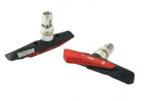 Baradine mtb-959v для v-brake, резьбовые, 72мм, красно-чёрные, влагоотводящий дизайн, компаунд стандарта en, в торг.уп.