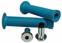 Velo грипсы vlg-411, 147мм, kraton, поверхность anti slip, с фланцами, с заглушками vlp-15-7, синие