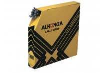 Alhonga Трос тормоза 1,5х2100мм, головка 7х6мм, нерж. сталь, гальванизированный, 100 шт. в коробке