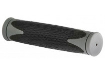 Velo грипсы vlg-185d2, 130мм, kraton/гель, с закрытым концом, тёмно-серые