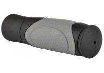 Velo грипсы vlg-428d2, анатомические, 125мм, kraton/гель, с закрытым концом, чёрно-серые