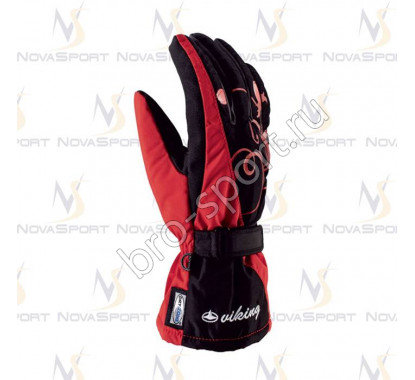 Лыжные перчатки Viking Rossa Black-red