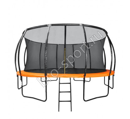 Батут DFC KENGOO 20 футов (610 см) внутр.сетка, лестница, оранж/черн (4 кор)