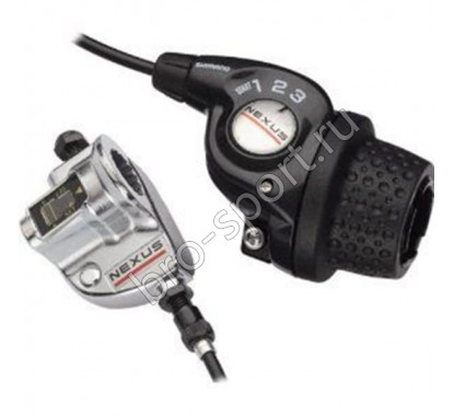 Шифтер Shimano Nexus 3S35E, 3ск, с bell crank 3, оплетк, 2550мм черн ASL3S35E255LS				