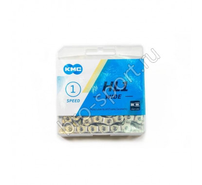 Цепь вело КМС-HL1W Half Link Silver 100 зв. 1 ск.