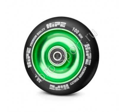Колесо HIPE Solid 100mm Зеленый/черный