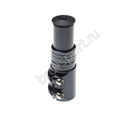Удлинитель штока вилки Y-8-05 для безрезьбовой рулевой колонки 1-1/8', алюминиевый, чёрный/140130