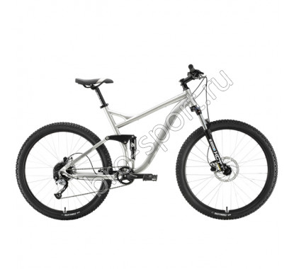 Велосипед Stark'20 Tactic 27.5 FS HD серебристый/серый 37728 18' (H000016247)