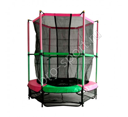 Батут DFC JUMP KIDS 55' зел/роз, сетка (137см)