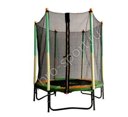 Батут DFC JUMP KIDS 55' зел/желт, сетка (137см)