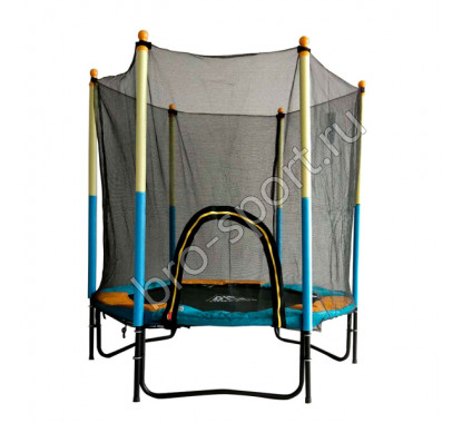 Батут DFC JUMP KIDS 60' желт/син, сетка (150см)
