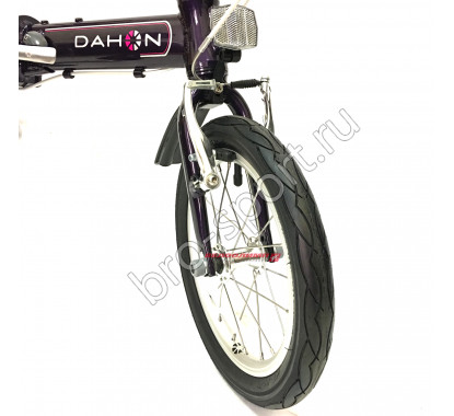 Складной велосипед Dahon Dove Uno темно-фиолетовый, 1 скорость, колеса 14