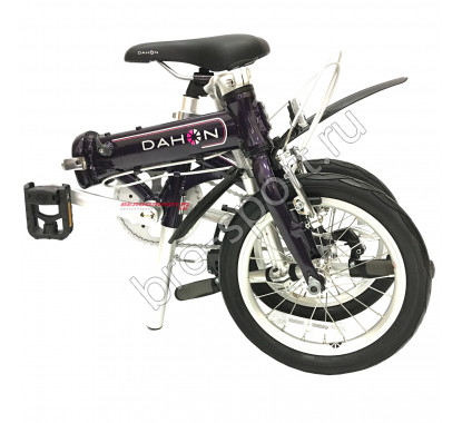 Складной велосипед Dahon Dove Uno темно-фиолетовый, 1 скорость, колеса 14