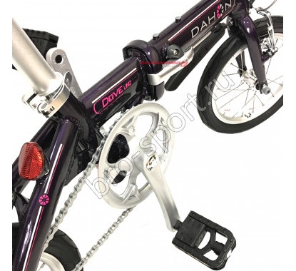 Складной велосипед Dahon Dove Uno темно-фиолетовый, 1 скорость, колеса 14