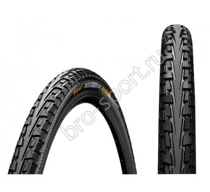 Велосипедная покрышка Покрышка Continental RIDE Tour, 26 x 1 1/2 x 2, (54-584), чёр./чёр., Extra Puncture Belt