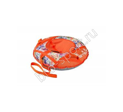 Санки надувные 90 см Тюбинг ткань с рисунком без камеры СН030