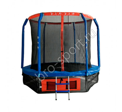Батут DFC JUMP BASKET 8ft внутр.сетка, лестница (244cм)