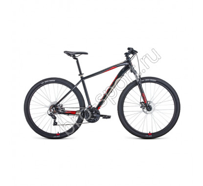 Велосипед 29' Forward Apache 29 2.2 disc AL Черный/Красный 20-21 г