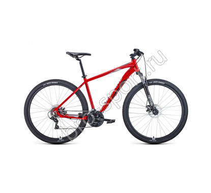 Велосипед 29' Forward Apache 29 2.2 disc AL Красный/Серебро 20-21 г
