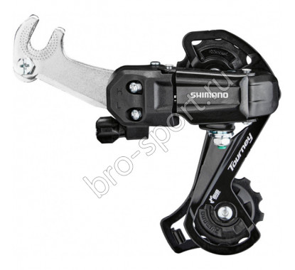 Переключатель задний Shimano Tourney TY200 GS 6/7ск крепление на ось черный б/уп ARDTY200GSLB