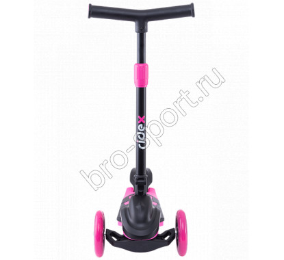 Самокат 3-х колесный RIDEX 3D Robin, 120/90 мм, неоновый розовый