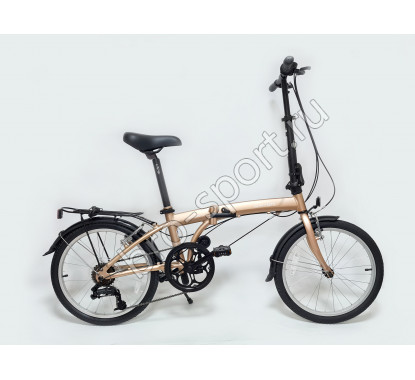 Велосипед DAHON SUV D6 складной, Desert beige. Крылья, багажник с резинкой, подножка, насос в подс. штыре, Landing gear